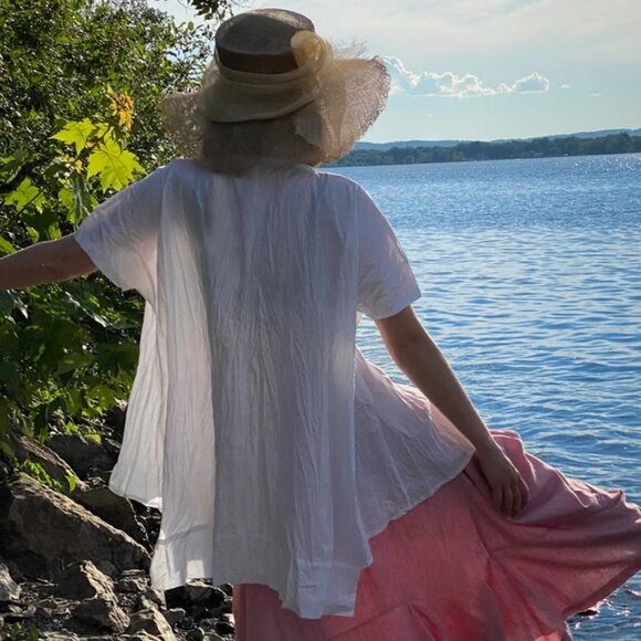 KALIYANA LOTTA TOP in WHITE CARNABY - M/L - BNWT - Picture 4 of 4